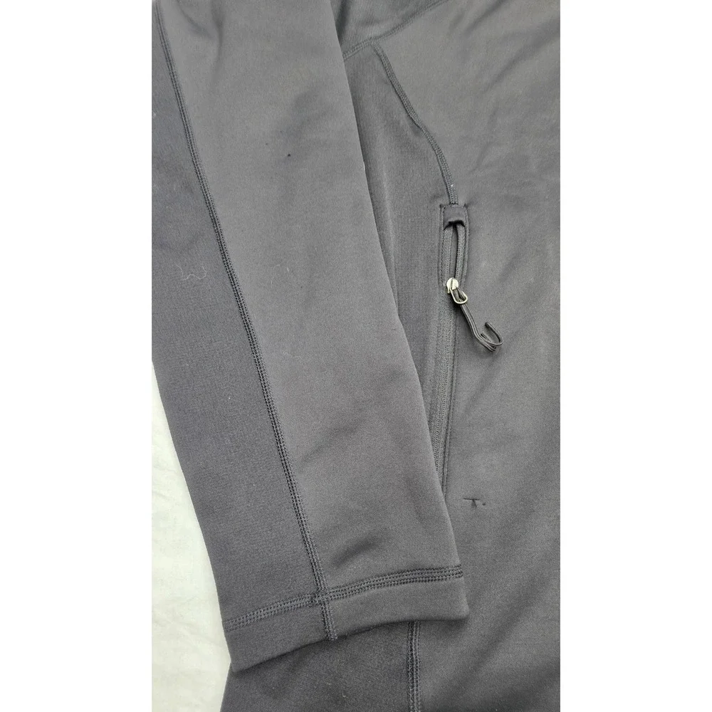 The North Face FlashDry Full Zip Jacket Mens XL Black Mock Neck Fleece Lined